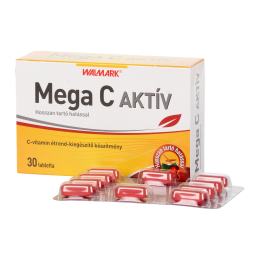 Walmark MegaC Aktív 600 mg C-vitamin retard tabletta 30x