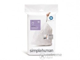 SIMPLEHUMAN CW0174 N-típusú egyedi méretezésű szemetes zsák újratöltő csomag (20 db)