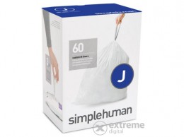 SIMPLEHUMAN CW0259 J-típusú egyedi méretezésű szemetes zsák újratöltő csomag (60 db)