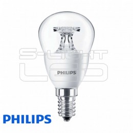 Philips LED E14 4W CorePro LEDluster 4-25W E14 827 P45 CL 250lm 2700K clear kisgömb 8718696507599