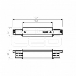 NORDIC ALUMINIUM NORDIC GLOBAL TRACK 3F XTS 14-1 közép betáp 3 fázisú sínhez, szürke színben