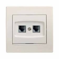 Schneider Electric ASFORA 2XRJ45 krém számítógép csatlakozó EPH4400123