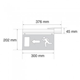 Hunilux MLX JM 296LED-L/Z LT LED VÉSZVILÁGÍTÓ