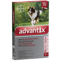 Advantix spot-on cseppek kutyának 10-25 kg 1x2,5ml