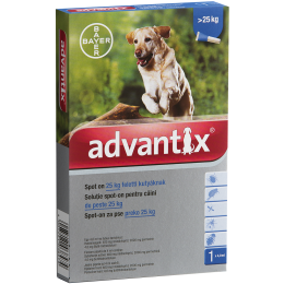 Advantix spot-on cseppek kutyának 25+ kg 1x4ml