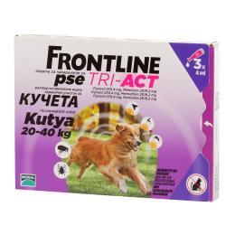 Frontline Tri-Act rácsepegtető oldat L kutyának 20-40 kg 3x4ml
