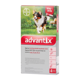Advantix rácsepegtető oldat 10-25 kg közötti kutyának 4x