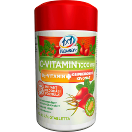 1x1 Vitaday C vitamin 1000mg D3 + csipkebogyó rágótabletta 60x