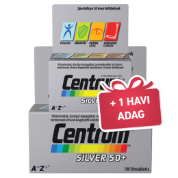Centrum® Silver A-tól Z-ig® 50 éven felülieknek, mpf filmtabletta luteinnel (100x+30x)