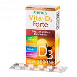 Béres Vita-D3 vitamin 3000NE Forte tabletta 60x