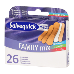 Salvequick Med Family mix sebtapasz 26x