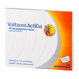 Voltaren ActiGo 140 mg gyógyszeres tapasz 5x