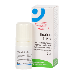 Hyabak 0,15% nedvesítő szemcsepp 5ml