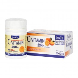 JutaVit C-vitamin 500 mg rágótabletta narancs ízű 60x+10x