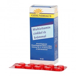 Gesundhaus Multivitamin Zn Króm tabletta 30x