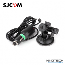 SJCAM / GoPro Univerzális akciókamera autós tartó szett tapadókorong rögzítő konzol szivargyújtó töltővel