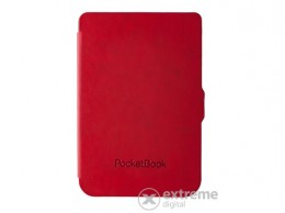 POCKETBOOK PB625/PB626 ebook olvasó tok, bőr hatású piros
