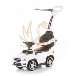 CHIPOLINO Mercedes Benz GL63 AMG bébitaxi tolókarral és kupolával - fehér