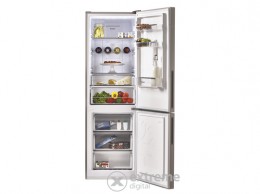 CANDY CMGN 6184S alulfagyasztós hűtőszekrény, A++ ezüst színű üvegajtóval No Frost