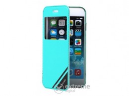 USAMS S-View cover műanyag tok Apple iPhone 6/6S (4,7") készülékhez, cyan
