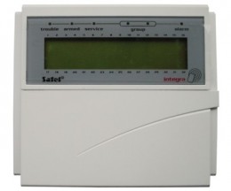 Satel INTKLCDRBL LCD kezelő Integra riasztóközponthoz