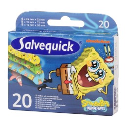 Salvequick SpongyaBob sebtapasz 20x