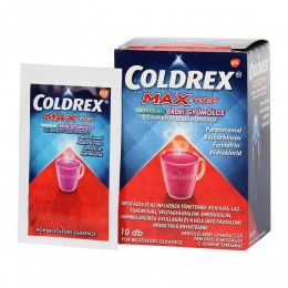 Coldrex MaxGrip mentol és erdei gyümölcs ízű por 10x