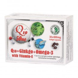 DR.CHEN Q10 Ginkgo Omega-3 E vitamin kapszula 30x