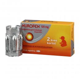 Nurofen 125 mg végbélkúp gyermekeknek 10x