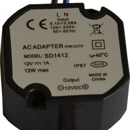 LEMAR SD 1412 12V 1.0A stabilizált tápegység, védelemekkel, IP67