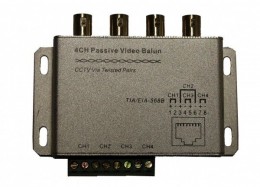 identivision ICA-BP4, 4 csatornás passzív video balun, analóg kamerákhoz
