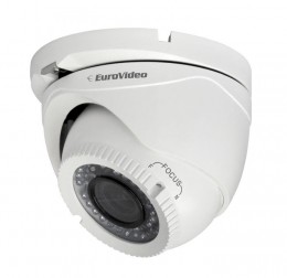 EuroVideo EVC-TV-DV720PAK28 720p TVI dome kamera, 1/3&quot; CMOS, 2,8-12 mm optika, 40 m IR, IP66, 12 VDC