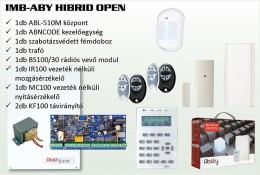 Inim IMB-ABY HIBRID OPEN riasztó szett ABL-510M-KIT + fémdoboz + trafó+ BS100/30 + IR100+ MC100+ KF100