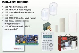 Inim IMB-ABY HIBRID riasztó szett ABL-510M-KIT + fémdoboz + trafó+1db BS100/30 + 2db IR100 +1db MC100