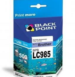 Black Point patron BPBLC985XLC (Brother LC985C) kék