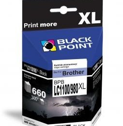 Black Point patron BPBLC1100_980XLBK (Brother LC1100/980BK) fekete