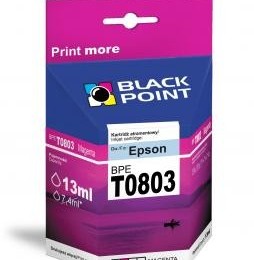 Black Point patron BPET0803 (Epson T0803) piros