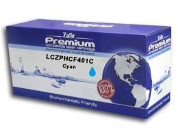 Zafír Prémium Zafír toner LCZPHCF401C (HP CF401A/201A) kék