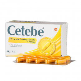 Cetebe 500 mg retard kemény kapszula 30x