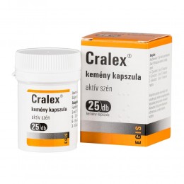 Cralex kemény kapszula (Carbo medicinalis) 25x