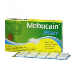 Mebucain Mint 2mg/1mg szopogató tabletta 20x