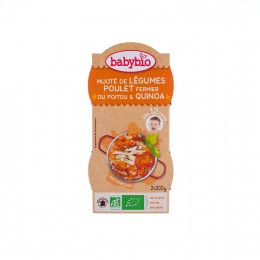 Babybio Bio zöldséges-csirkés ínyencség quinoával 2 x 200 g