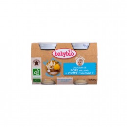 Babybio Bio tejszínes körtés-almás püré 2 * 130 g
