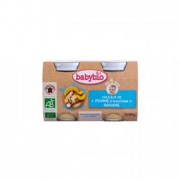 Babybio Bio tejszínes almás-banános püré 2 * 130 g