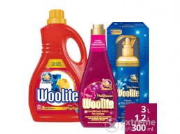 Woolite Color Expert csomag ( színvédő folyékony mosószer 3L, keratinos öblítő 1,2L, Revitalizer spray 300ml)