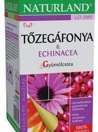 Naturland Gyümölcstea tőzegáfonyával és echinaceával filteres, 20x2g