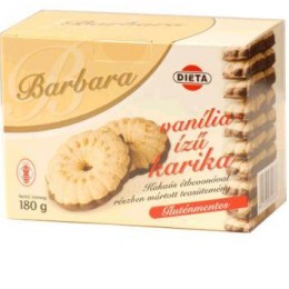 Barbara gluténmentes vaníliás karika 180 g