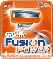Gillette Fusion Power borotvabetét 4db AKCIÓ!