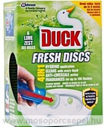 Wc Öblítő Korong Duck Fresh Discs Lime 4 in 1 36ml