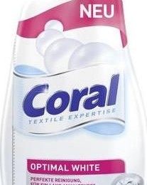 Coral Optimal White Finom mosószer 1,1 L fehér ruhákhoz 22 mosás